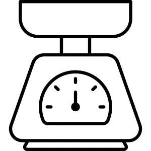 Kitchen Utensil Scale Icon vector Design illustration