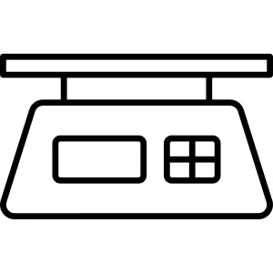 Kitchen Utensil Scale Icon vector Design illustration