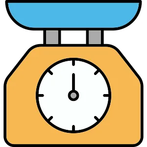 Kitchen Utensil Scale Icon vector Design illustration
