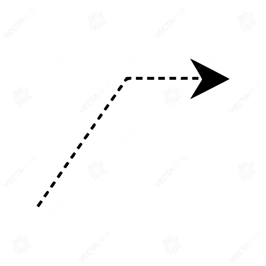 Arrow Path Vector Icon - Directional Indicator
