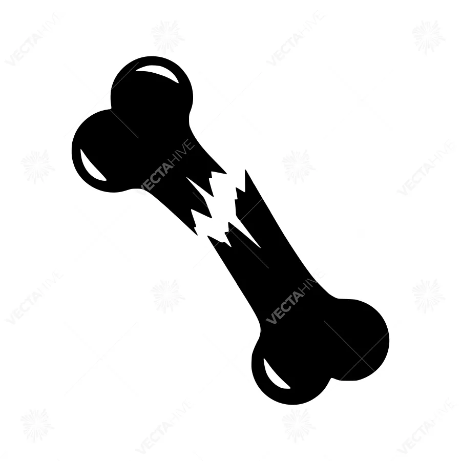 Broken Bone Icon - Vector Illustration