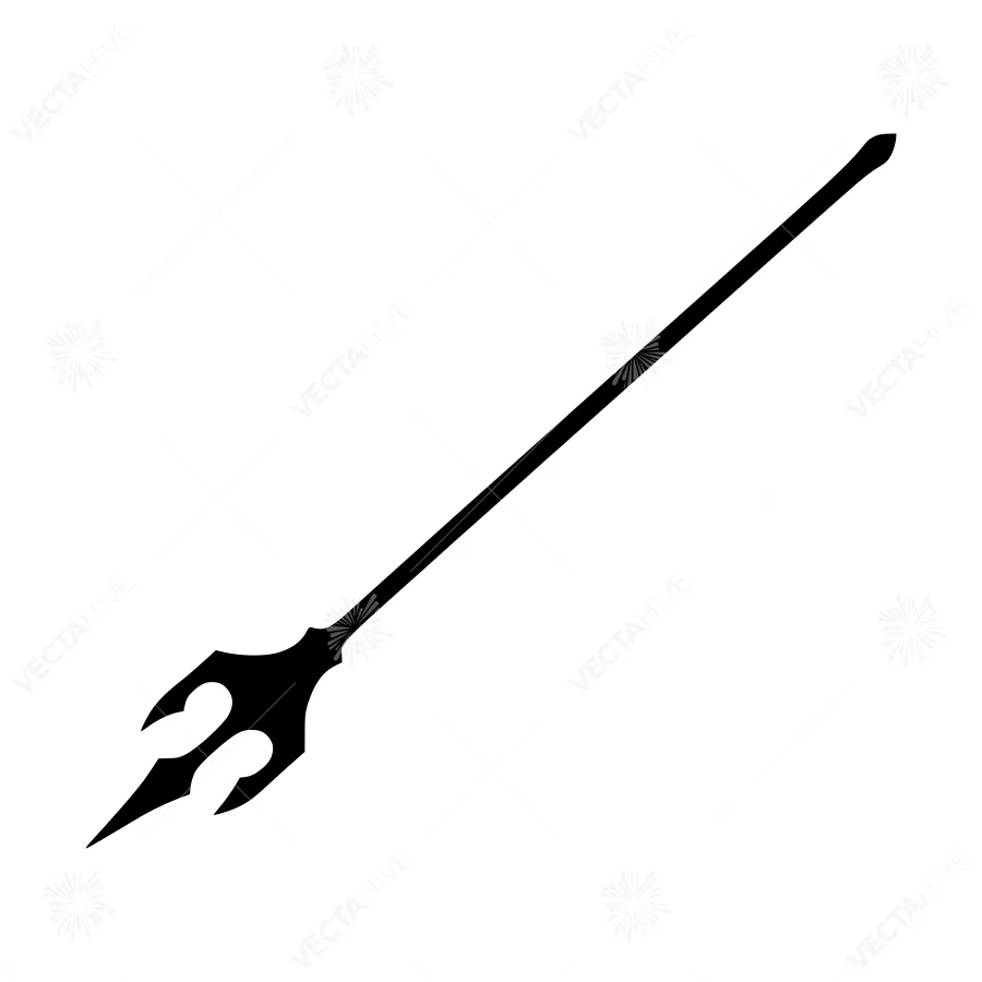 Black Arrow Silhouette Vector Graphic