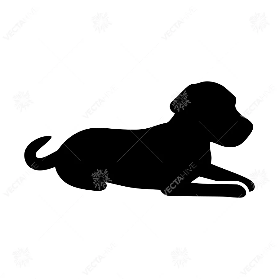 Dog Silhouette Vector Illustration