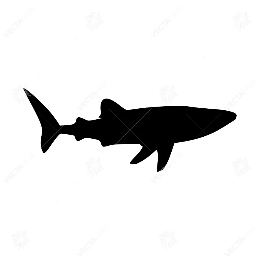 Shark Silhouette Vector Icon