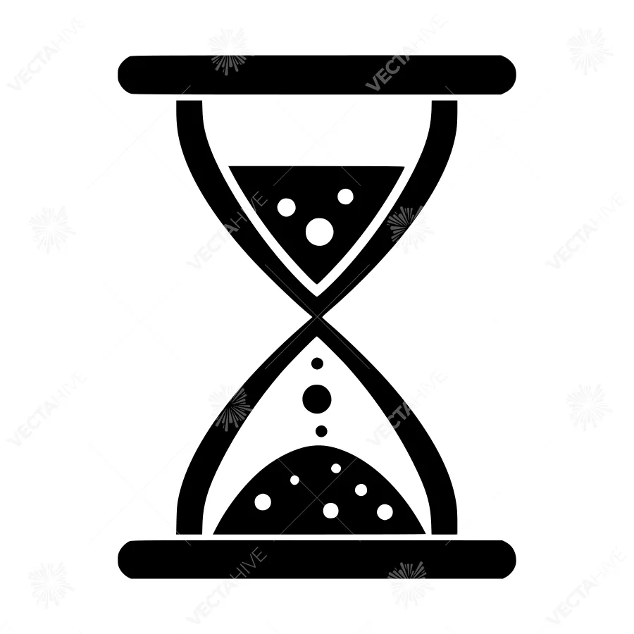 Hourglass Icon - Time Concept Vector