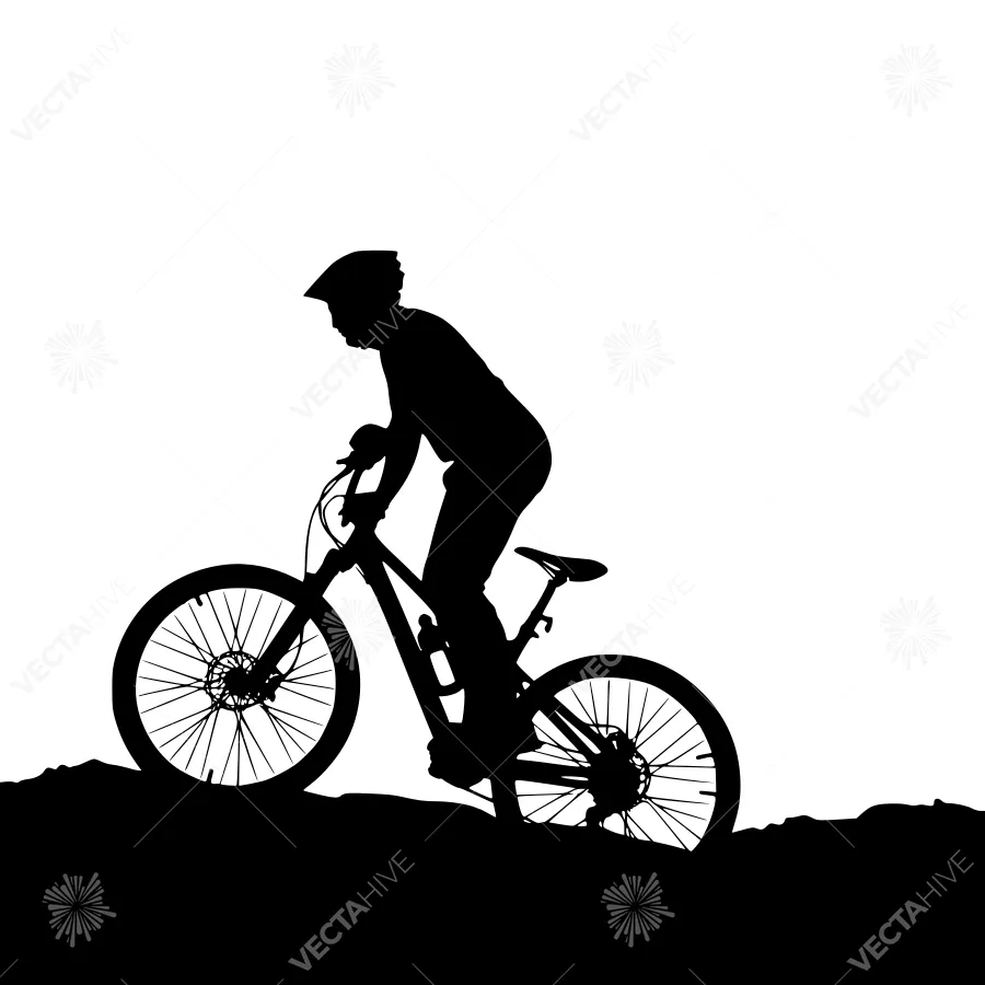 Mountain Bike Silhouette - Adventure Lifestyle