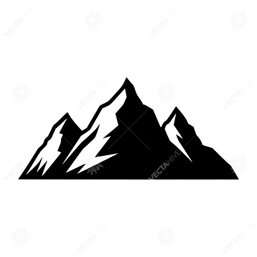 Mountain Silhouette Vector Illustration