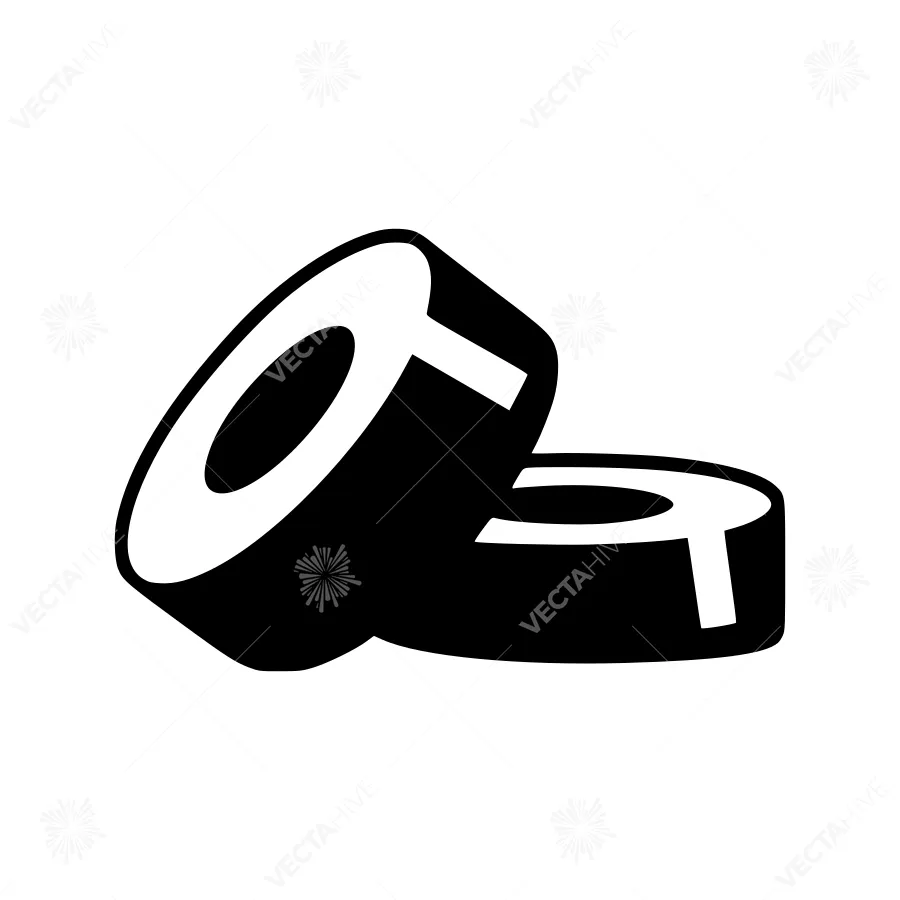 Abstract Geometric Shape - Black & White Vector