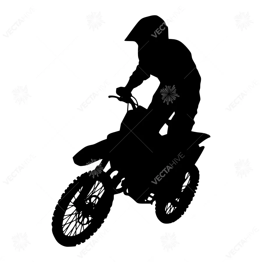 Silhouette Rider Motorcycle Offroad