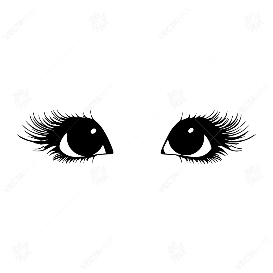 Black Eye Illustration - Minimalist Design