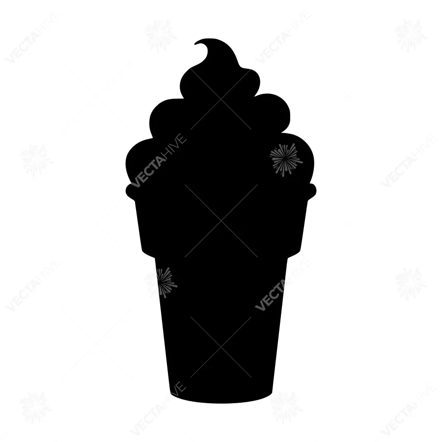 Silhouette Ice Cream Cone