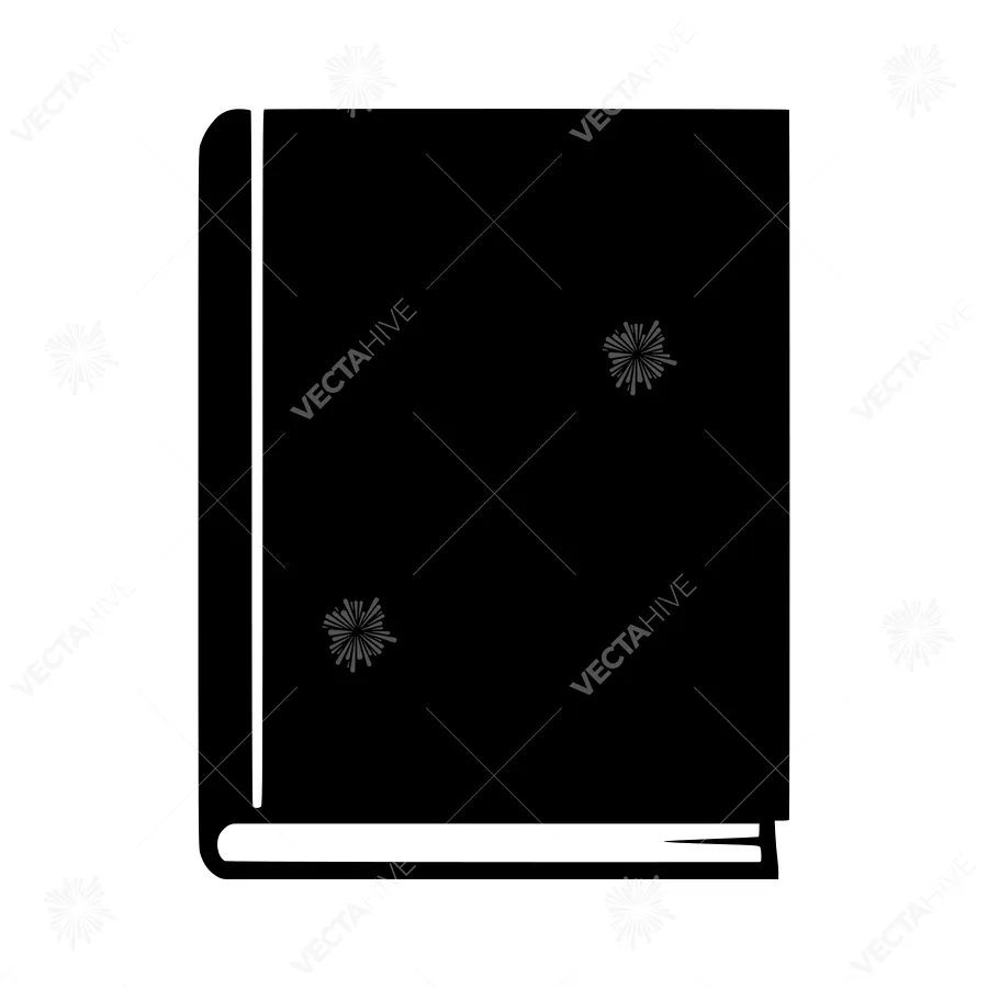 Book Icon - Simple Black & White Vector