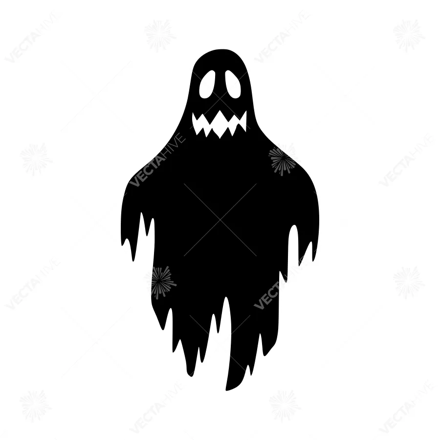 Ghost Silhouette Vector Illustration
