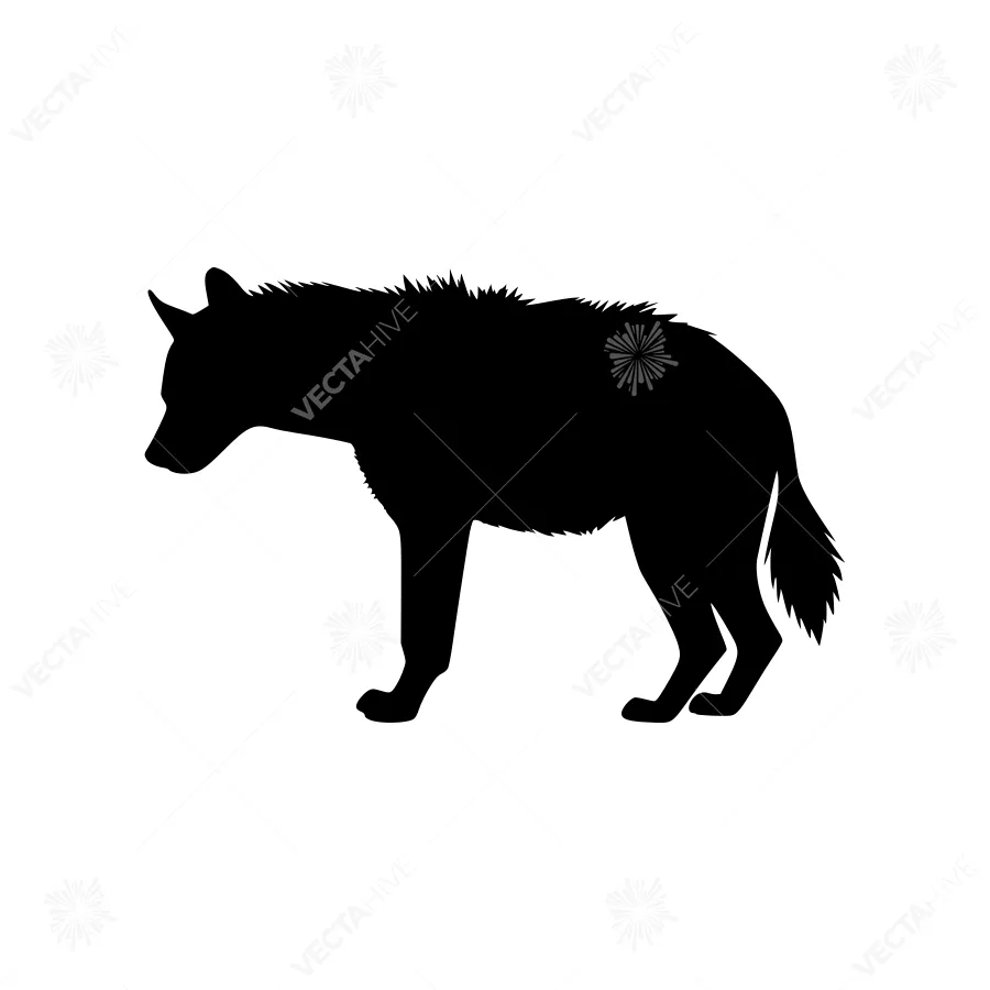 Wolf Silhouette Vector Graphic