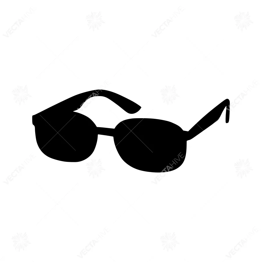 Black Sunglasses Silhouette Icon