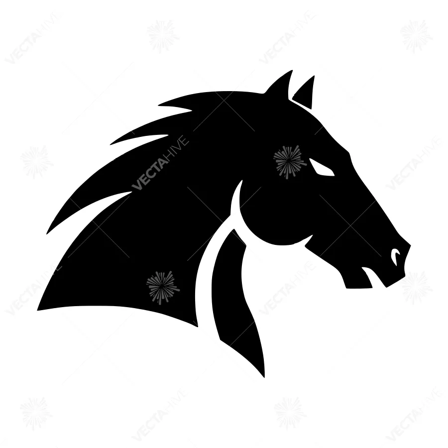 Silhouette Horse Head Graphic Icon