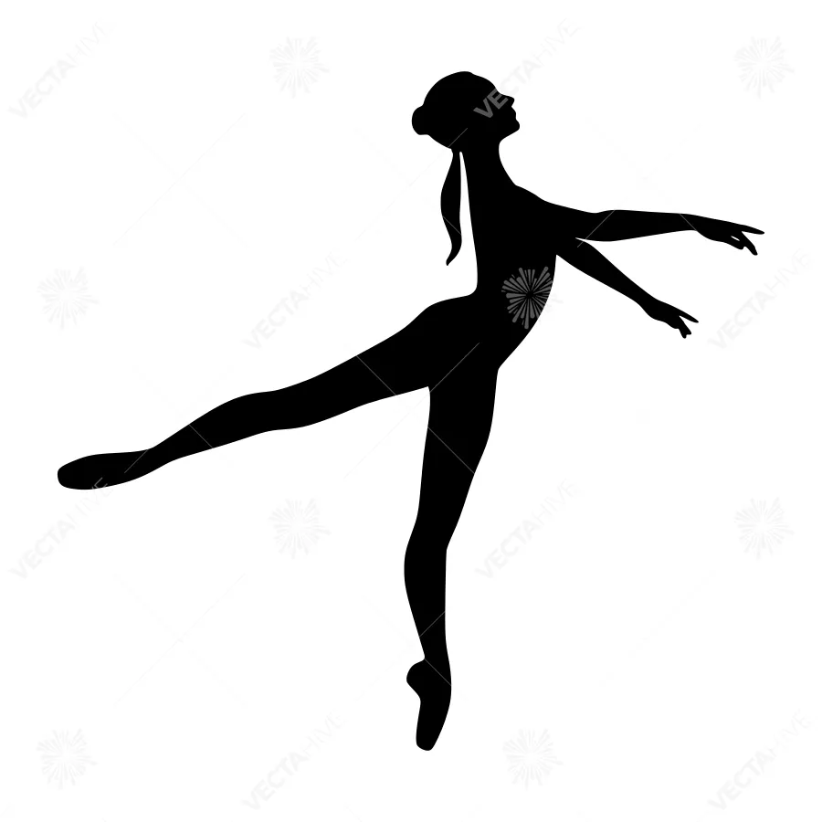 Silhouette Dancer - Elegant Dance Pose