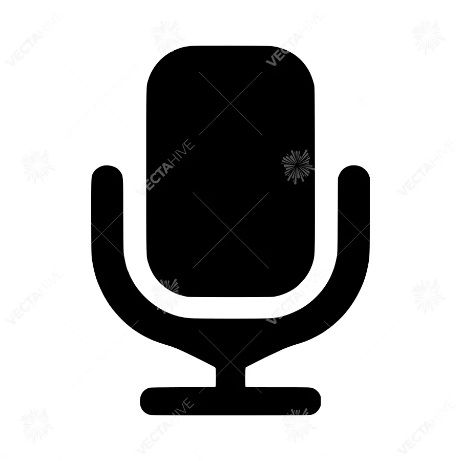 Microphone Icon - Simple Vector Illustration