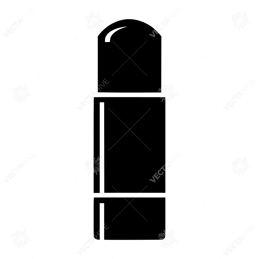 Spray Bottle Icon - Minimalist Black Silhouette