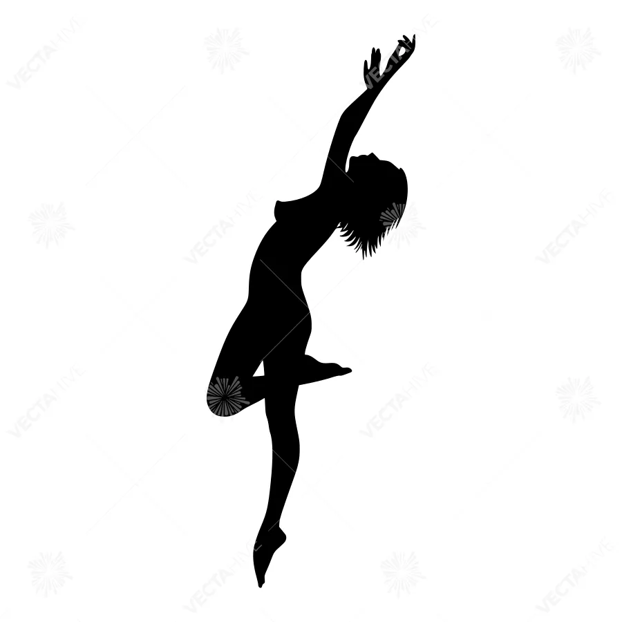 Silhouette Dancer - Dynamic Pose