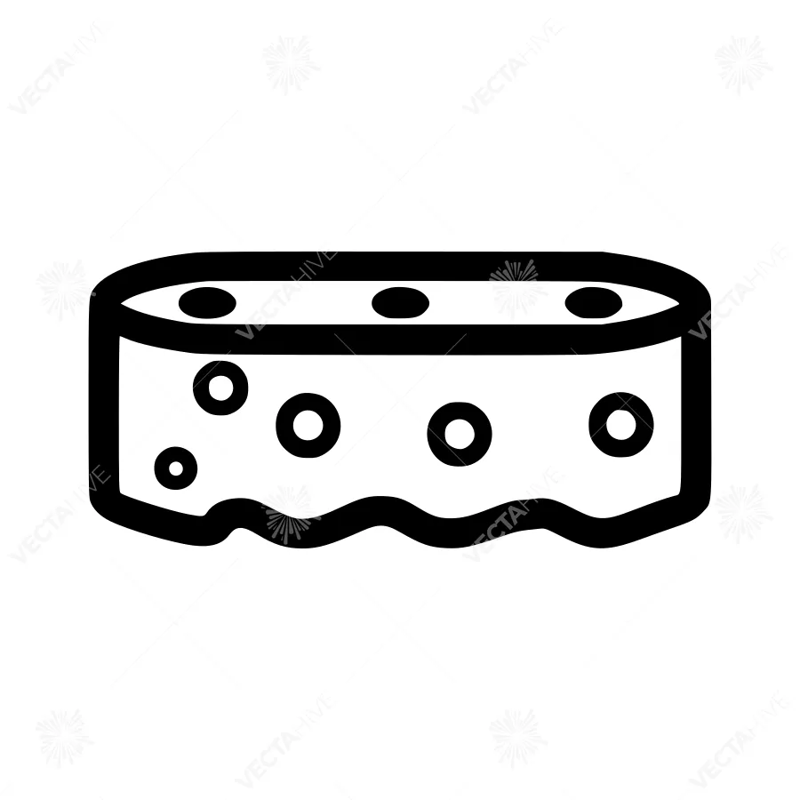 Swimming Pool Icon - Line Art