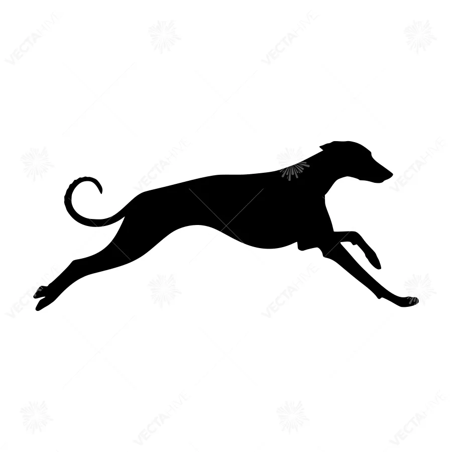 Greyhound Silhouette Running