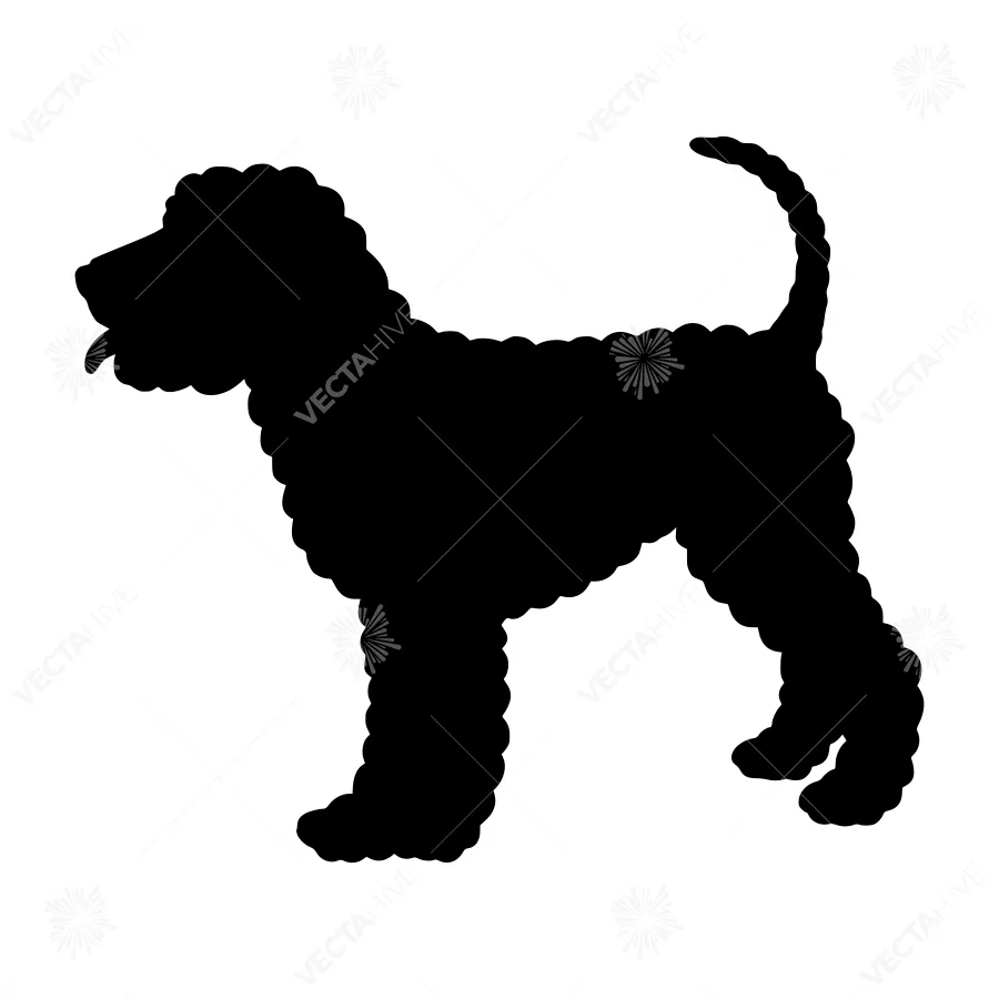 Black Dog Silhouette - Minimalist Pet Design