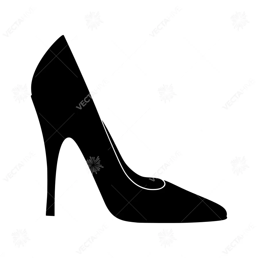 Black High Heel Shoe Silhouette