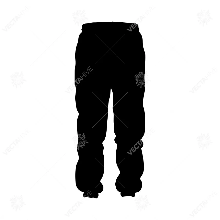 Black Legging Silhouette - Minimalist Design