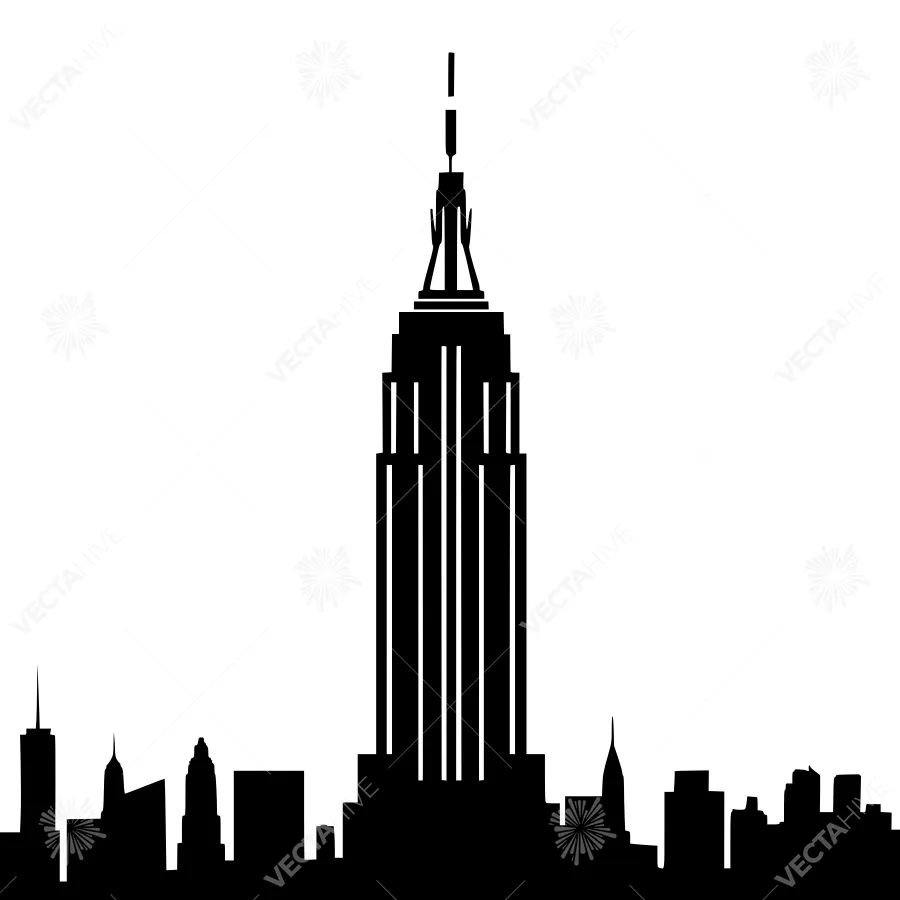 Empire State Building Silhouette