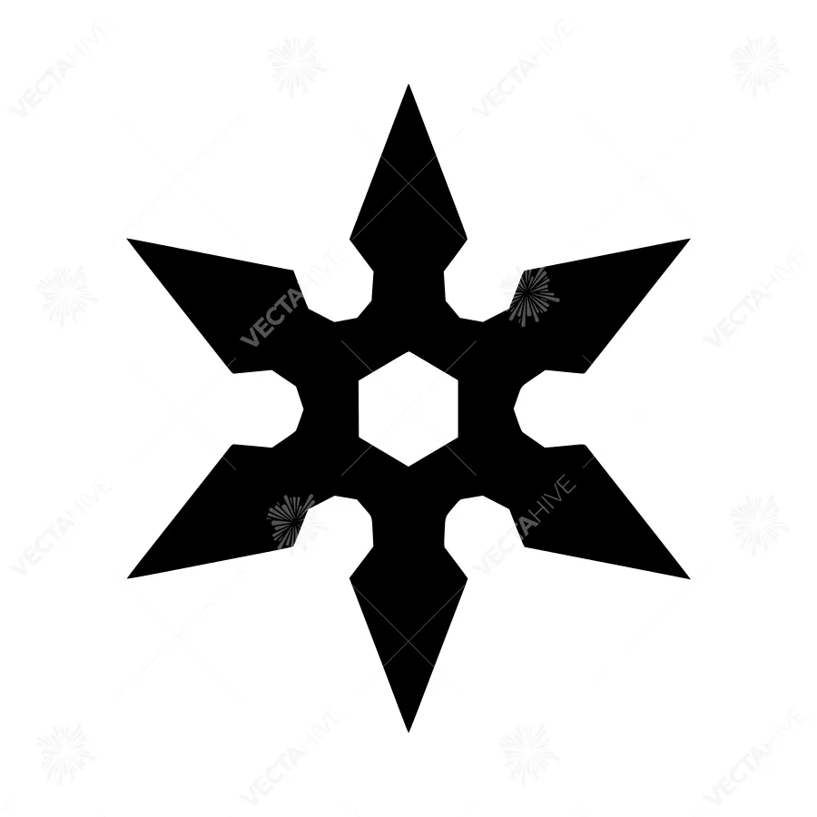 Black Star Vector Icon - Minimalist Design