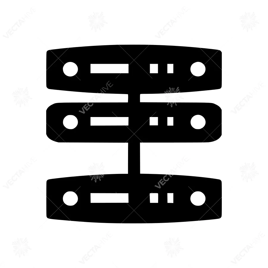 Server Icon - Digital Infrastructure Vector