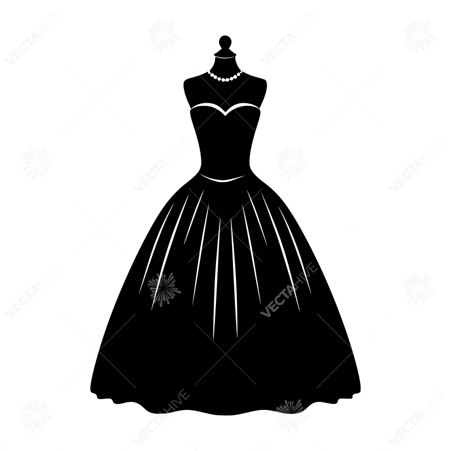 Silhouette Wedding Dress on Mannequin