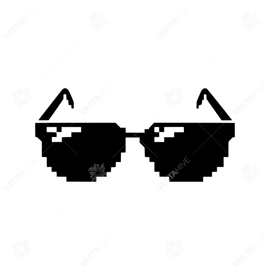 Pixelated Sunglasses Icon