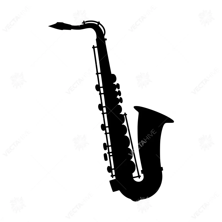 Silhouette Saxophone Musical Instrument
