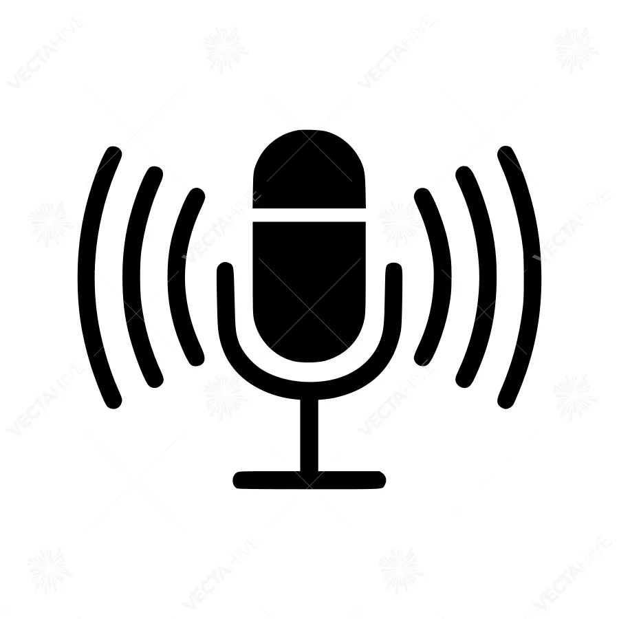 Microphone Icon - Vector Illustration