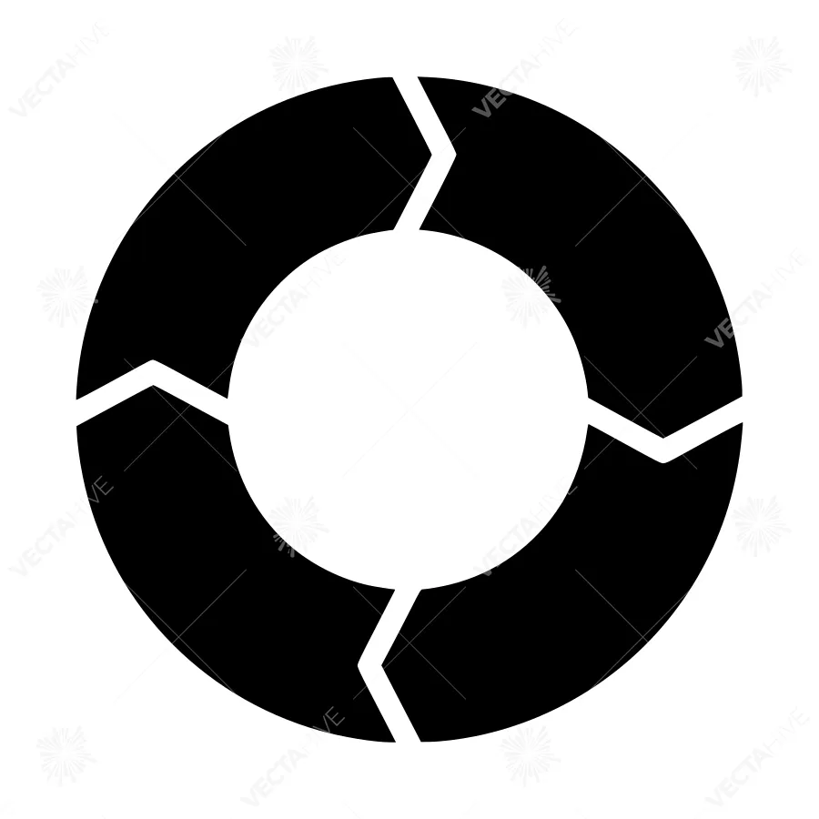 Circular Cycle Icon - Vector Illustration