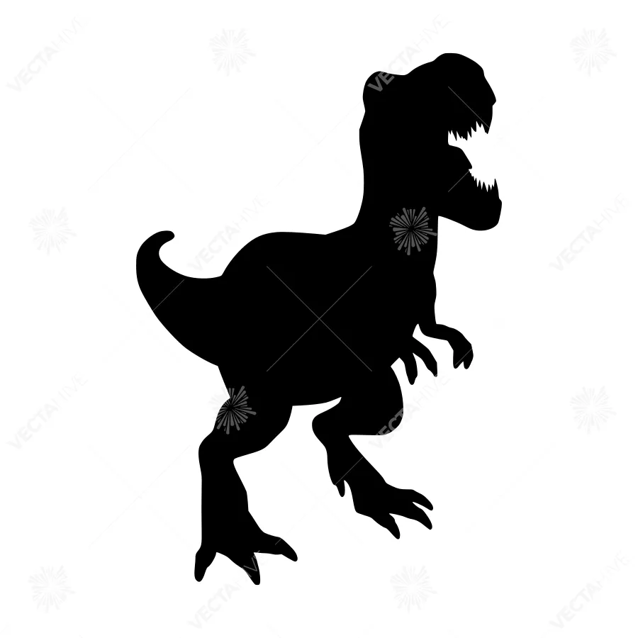 T-Rex Silhouette Vector Illustration