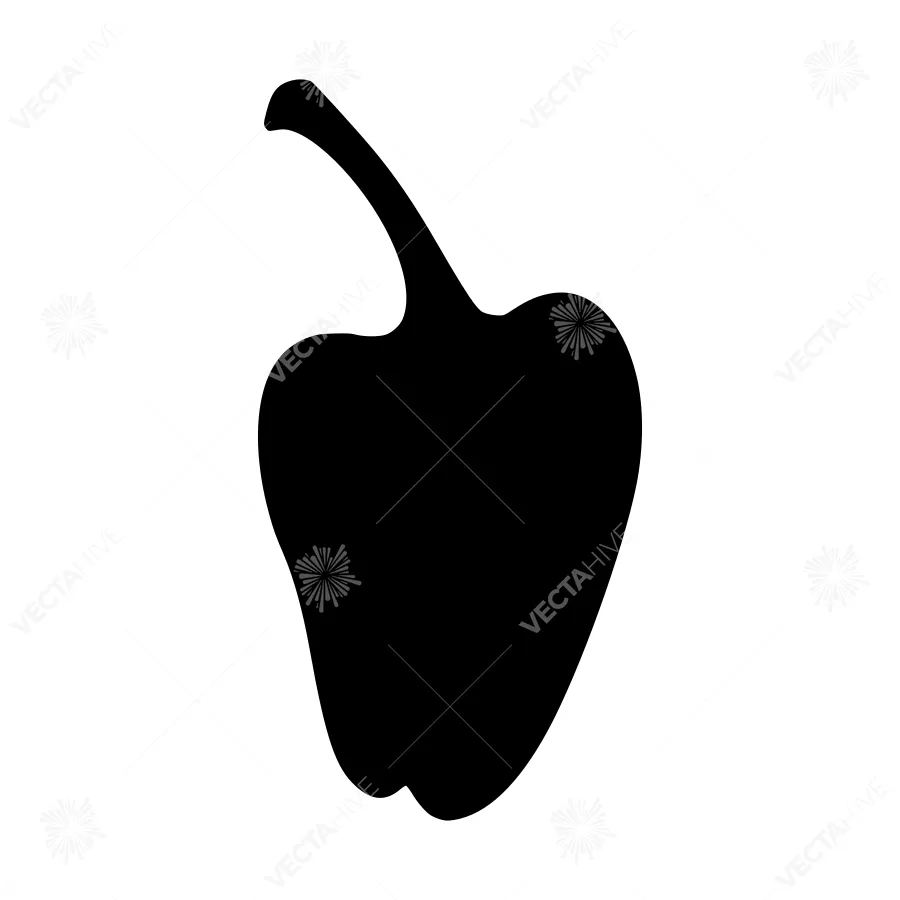 Black Pepper Silhouette Icon