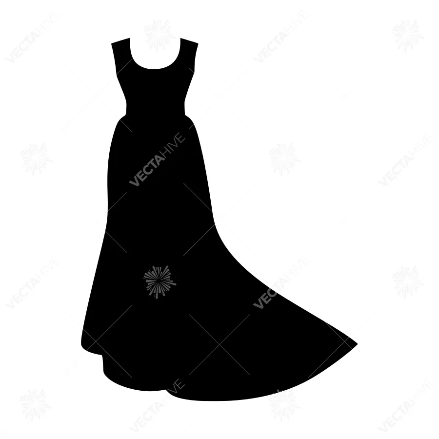 Silhouette Dress - Elegant Evening Gown