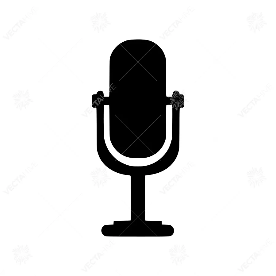 Microphone Icon - Simple Vector Illustration