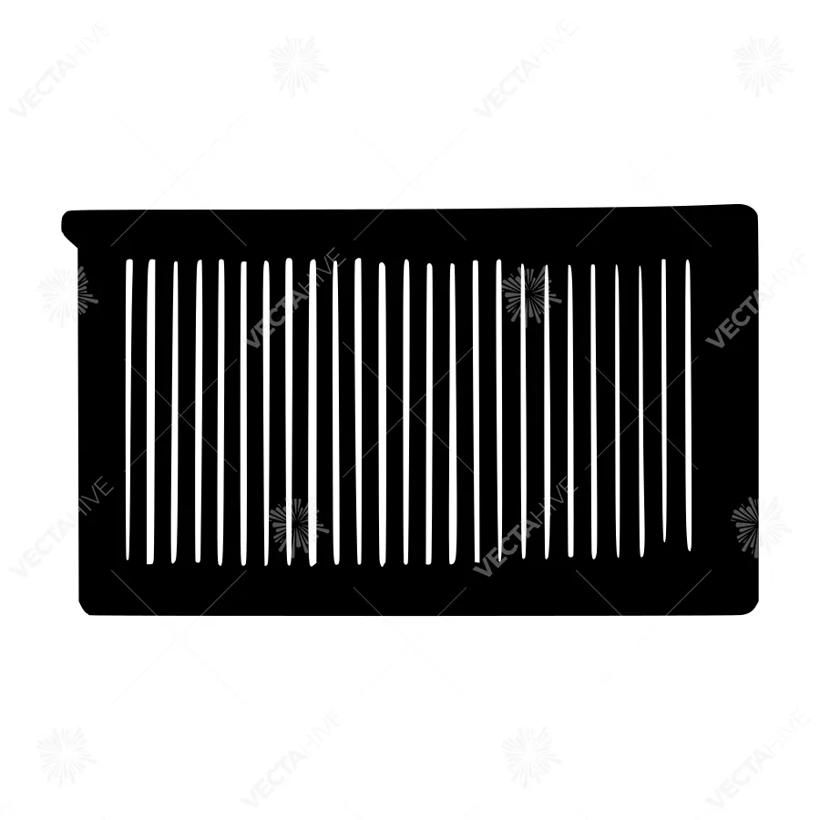 Black & White Grid Pattern Vector Icon