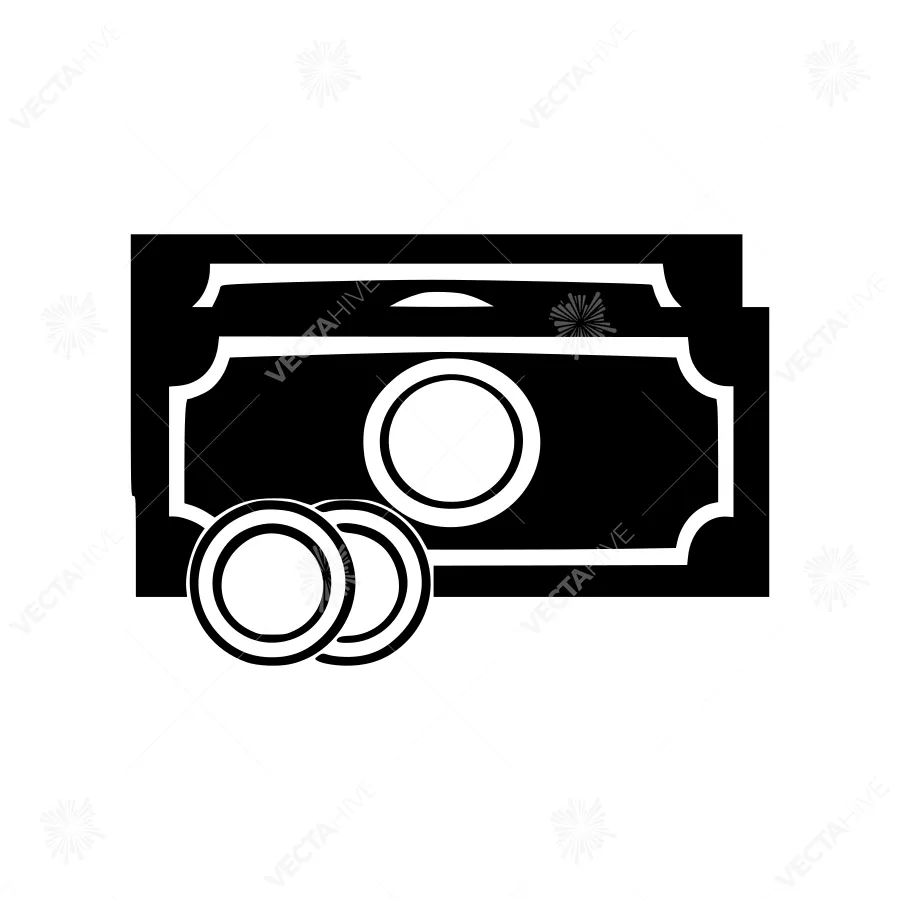 Money Coins Icon - Vector Illustration