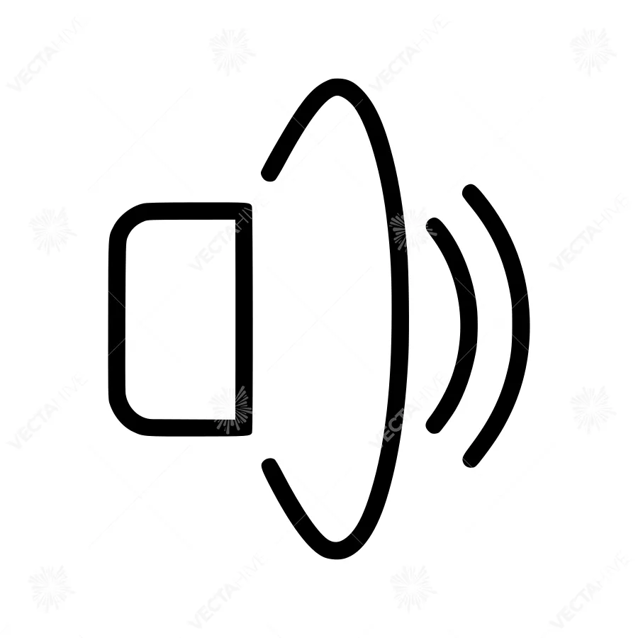 Sound Icon - Minimalist Audio Symbol