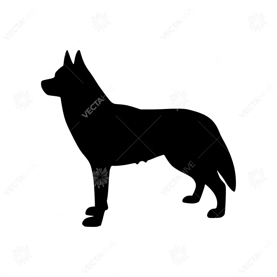 Silhouette Dog - German Shepherd