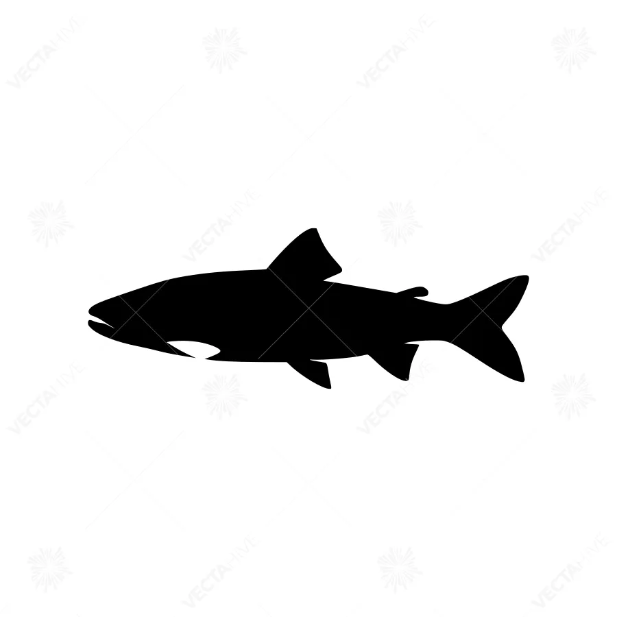 Shark Silhouette Vector Icon