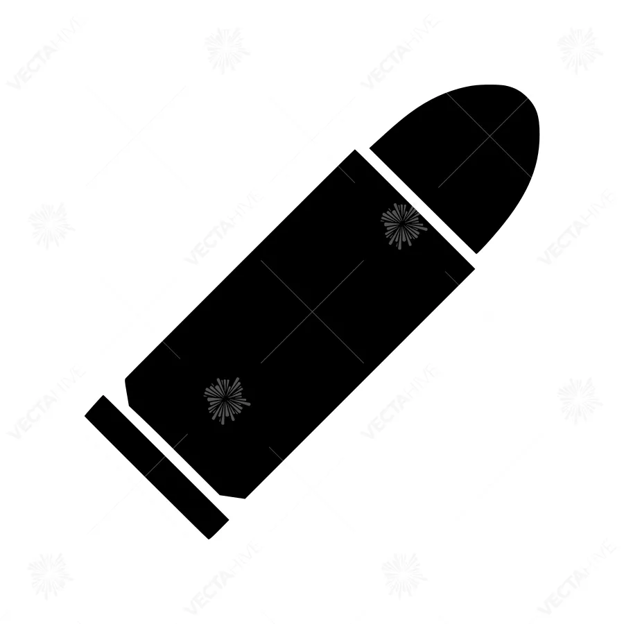 Bullet Icon - Black Outline Vector