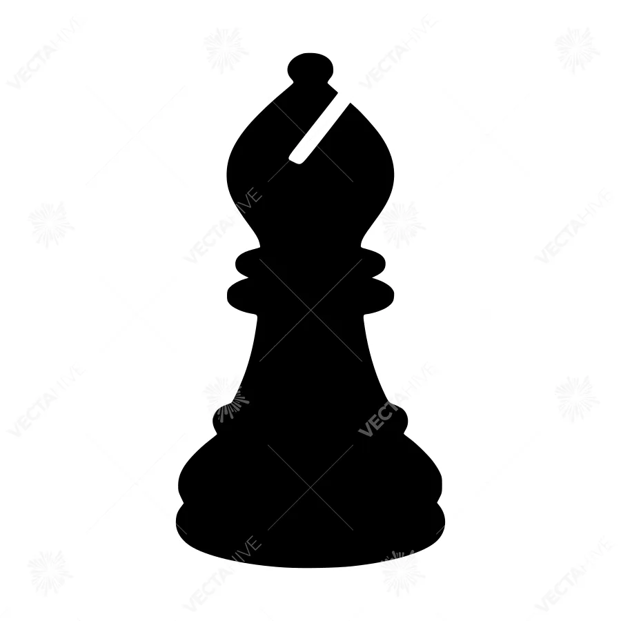 Chess Pawn Silhouette Vector Icon