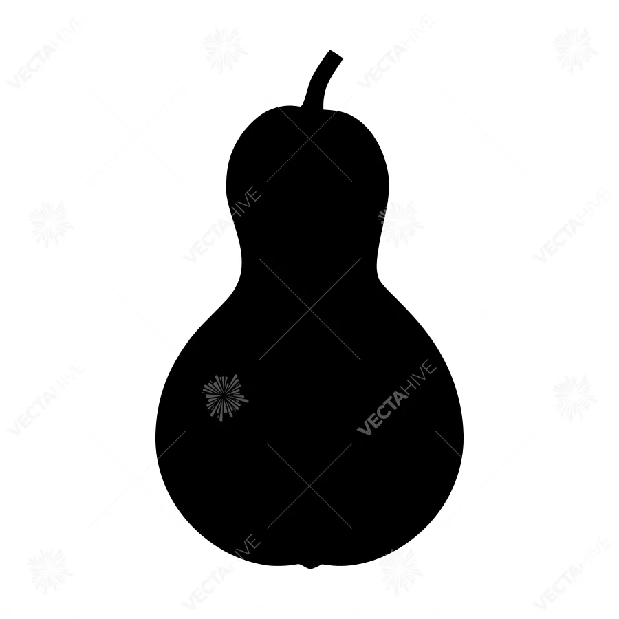 Silhouette Squash Vegetable Icon