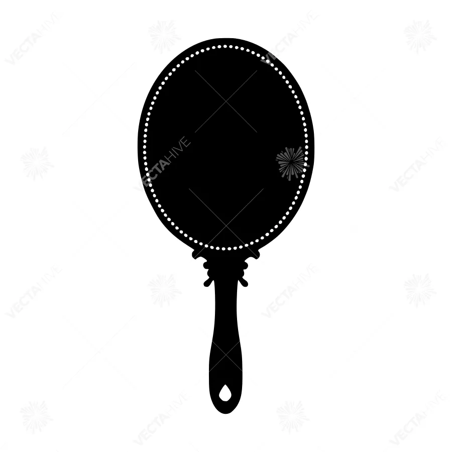 Black Mirror Silhouette - Elegant Reflection